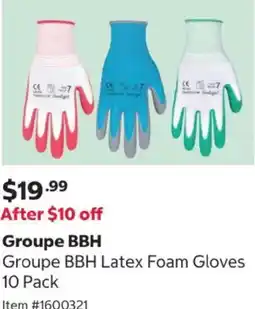Costco Groupe BBH Latex Foam Gloves offer