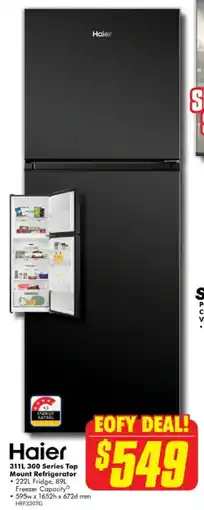 The Good Guys 311L 300 Series Top Mount Refrigerator offer