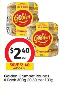 Coles Golden Crumpet Rounds Original offer