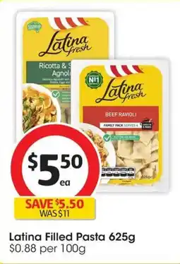 Coles Latina Fresh Beef Ravioli Pasta 4 Serve offer