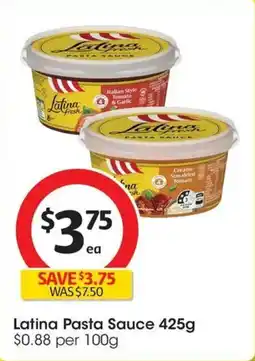 Coles Latina Fresh Creamy Sun-dried Tomato Pasta Sauce offer