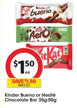 Coles Kinder Bueno Chocolate Bar offer