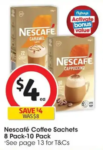 Nescafe Decaf Cappuccino Coffee Sachets