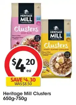 Coles Heritage Mill Clusters Cranberry Almond Coconut offer
