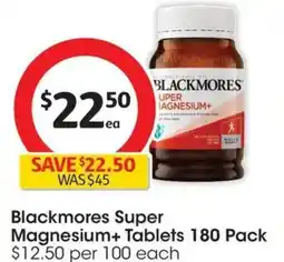 Coles Blackmores Super Magnesium offer