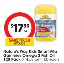 Coles Nature's Way Kids Vitagummie Omega offer
