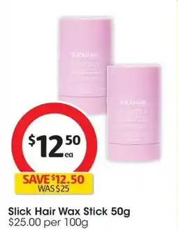Coles Slick Hair Company Wax Stick offer