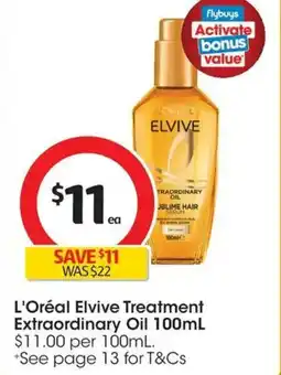 Coles L'Oreal Elvive Treatment Extraodinary Oil offer