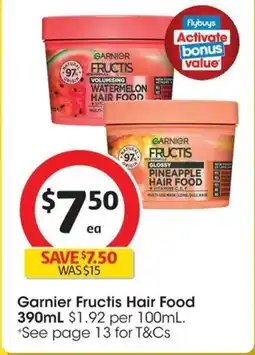 Coles Garnier Fructis Hair Food Watermelon offer
