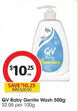 Coles QV Baby Gentle Wash offer