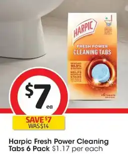 Coles Harpic Fresh Power Toilet Cleaning Tabs Original offer