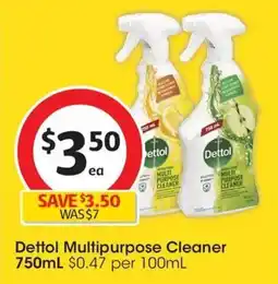 Coles Dettol Disinfectant Citrus Multipurpose Surface Cleaning Spray offer