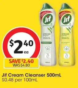 Coles Jif Cream Multipurpose Cleaner Regular offer