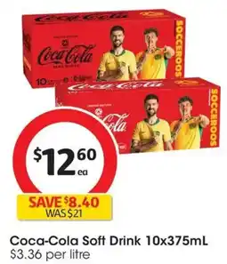 Coles Coca-Cola Zero Sugar Soft Drink Multipack Cans offer