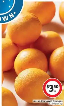Coles Australian Navel Oranges offer
