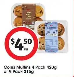 Coles Coles Muffins offer
