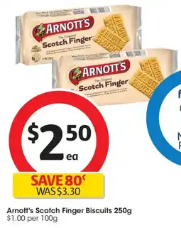 Coles Arnott's Scotch Finger Biscuits offer