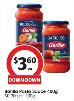 Coles Barilla Pasta Sauce offer