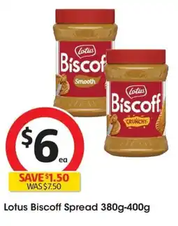 Coles Lotus Biscoff Spread offer