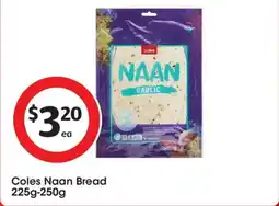 Coles Coles Naan Bread offer