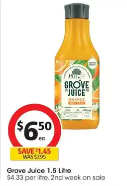 Coles Grove Juice offer