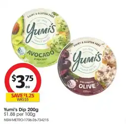 Coles Yumi's Dip offer