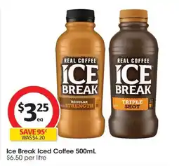 Coles Ice Break Iced Coffee offer