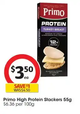 Coles Primo High Protein Stackers offer