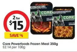 Coles Core Powerfoods Frozen Meal offer