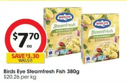 Coles Birds Eye Steamfresh Fish offer