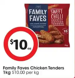 Coles Family Faves Chicken Tenders offer