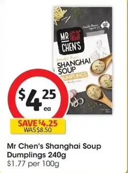 Coles Mr Chen's Shanghai Soup Dumplings offer