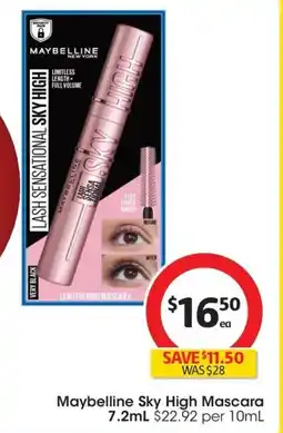 Coles Maybelline Sky High Mascara offer