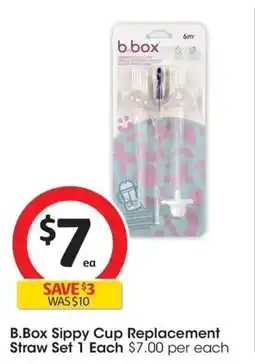 Coles B.Box Sippy Cup Replacement Straw Set offer