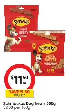 Coles Schmackos Dog Treats offer