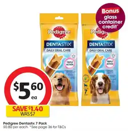 Coles Pedigree Dentastix offer