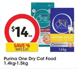 Coles Purina One Dry Cat Food offer