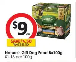 Coles Nature's Gift Dog Food offer