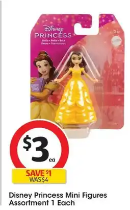 Coles Disney Princess Mini Figures Assortment offer