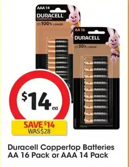 Coles Duracell Coppertop Batteries offer