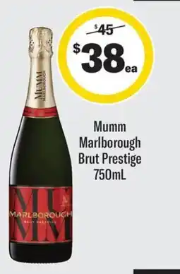 Coles Mumm Marlborough Brut Prestige offer