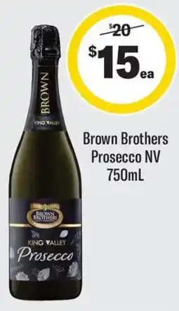 Coles Brown Brothers Prosecco NV offer