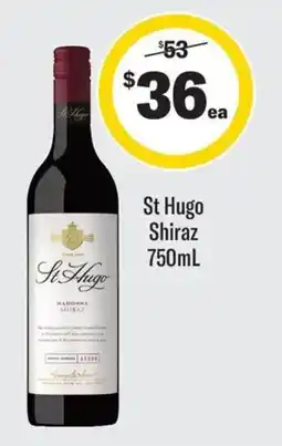 Coles St Hugo Shiraz offer