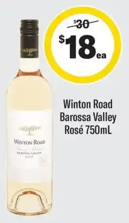 Coles Winton Road Barossa Valley Rosé offer