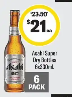 Coles Asahi Super Dry Bottles offer
