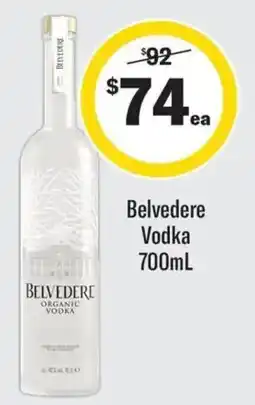 Coles Belvedere Vodka 700mL offer