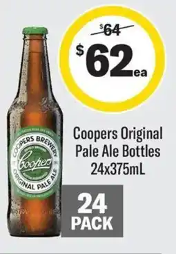 Coles Coopers Original Pale Ale Bottles offer