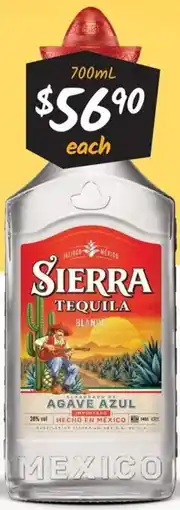 Cellarbrations Sierra Tequila offer