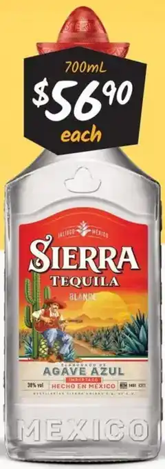 Cellarbrations Sierra Tequila offer