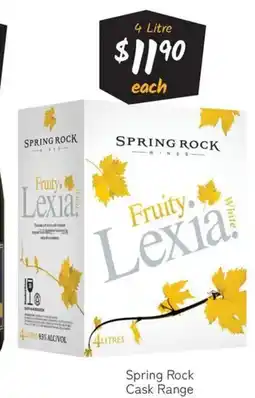 Cellarbrations Spring Rock Cask offer